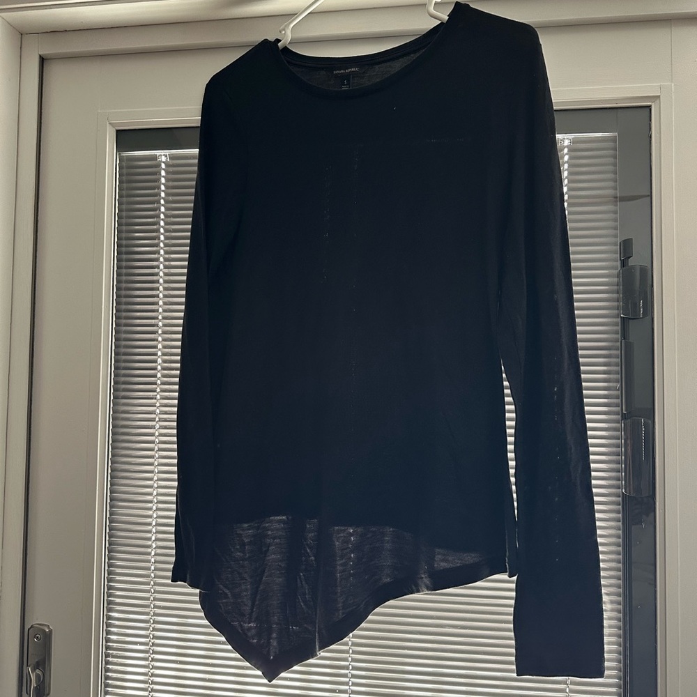 Banana Republic Black Crew Neck Top